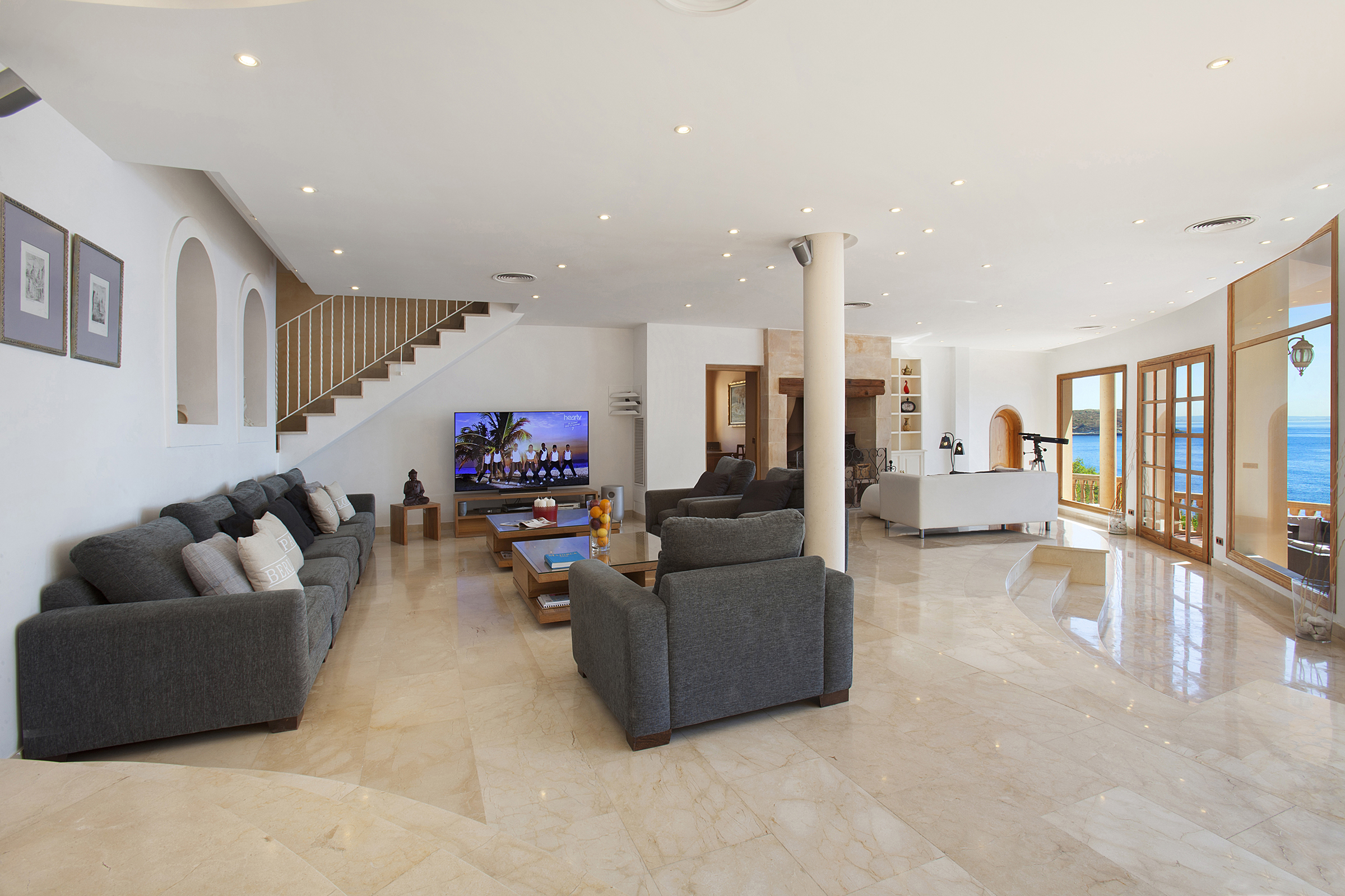 Villa in Mallorca, Cala Vinas, Villa Azure - Living Space